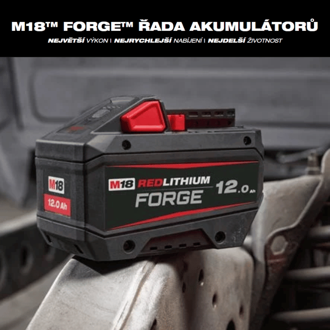 Nové akumulátory Milwaukee Forge