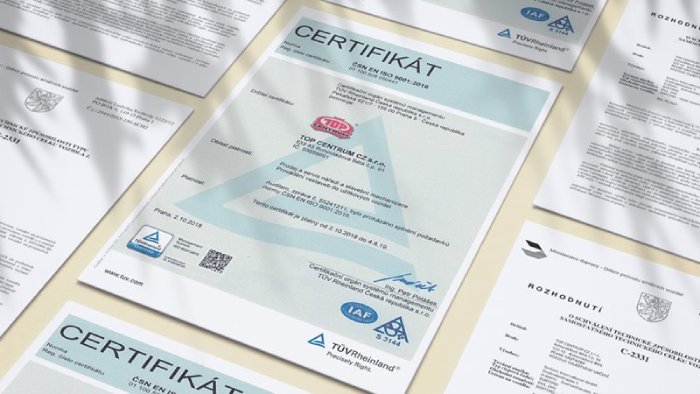 2008 - Certifikát ISO