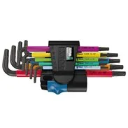 WERA sada zástrčných klíčů, metrická-BO TORX HF klíče s otvorem 967 SL/9 Multicolor - 9 ks