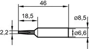 Letovací hrot, dlátový prodloužený 0832KDLF 2,2mm Ersa