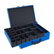 Kovový kufr DM 342 včetně dělicích přepážek a Insetboxenset H63