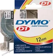 Popisovací páska D1 45010 černá/průhledná 12mmx7m DYMO