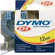 Popisovací páska D1 45016 černá/modrá 12mmx7m DYMO