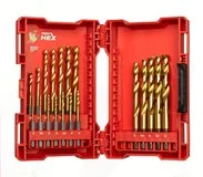 MILWAUKEE Sada titanových vrtáků do utahováku RED HEX SHOCKWAVE™ HSS-G TiN (19 ks)