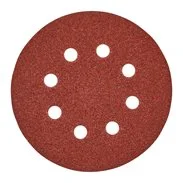 MILWAUKEE Brusný papír – Suchý zip (8 otvorů) ∅ 125mm, zrn. 40 (5 ks)