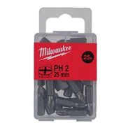 MILWAUKEE Standardní bity PH 2 x 25 mm, 25 ks
