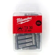 MILWAUKEE Standardní bity TX 30 x 25 mm, 25 ks