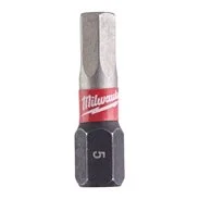 MILWAUKEE Šroubovací bit Hex Shockwave™ 5 x 25 mm, 2ks