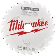 MILWAUKEE Pilový kotouč na dřevo ∅  190 x 30 x 1.6 mm