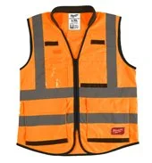 MILWAUKEE Výstražná vesta s vysokou viditelností Premium oranžová - 2XL/3XL