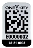 MILWAUKEE Identifikační štítek ONE-KEY™ AIDT, Malý pro kovový povrch, 200ks
