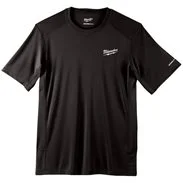 MILWAUKEE Pracovní tričko s krátkým rukávem do teplého počasí WW SS BL, černé (XXL)