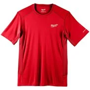 MILWAUKEE Pracovní tričko s krátkým rukávem do teplého počasí WW SS RD, červené (M)
