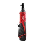 MILWAUKEE ⅜″ Aku ráčnový utahovák M12 IR-201B 3/8, 1 x 2.0Ah