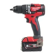 MILWAUKEE Aku příklepová vrtačka M18 CBLPD-502C, 2 x 5.0Ah