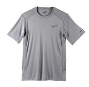 MILWAUKEE Pracovní tričko s krátkým rukávem do teplého počasí WW SS GR, šedé (L)