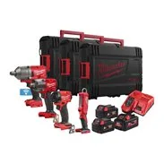MILWAUKEE Sada aku nářadí M18 FPP4G3-553X, 2x5.0Ah + 1x5.5Ah
