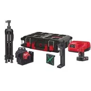 MILWAUKEE Sada laseru 360° se zeleným paprskem M12 3PLSKIT-401P, 1x4.0Ah