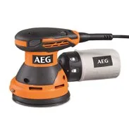 AEG  EX 125 ES 300W excentrická bruska/4 m kabel, 3 ks brusiva - zr. 80/120/180, vak na prach