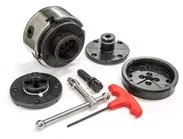 HOLZSTAR Čtyřčelisťové sklíčidlo Ø 95 mm Profi M33 × 3,5 - sada