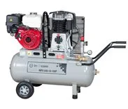 INAIRCOM Pojízdný pístový benzinový kompresor 6.6 kW Mobil Petrol Air 640-10-100P
