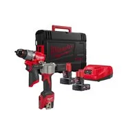 MILWAUKEE Sada aku nářadí M12 TOP12FPD3-422X, 1x2.0Ah + 2x4.0Ah + Dárek